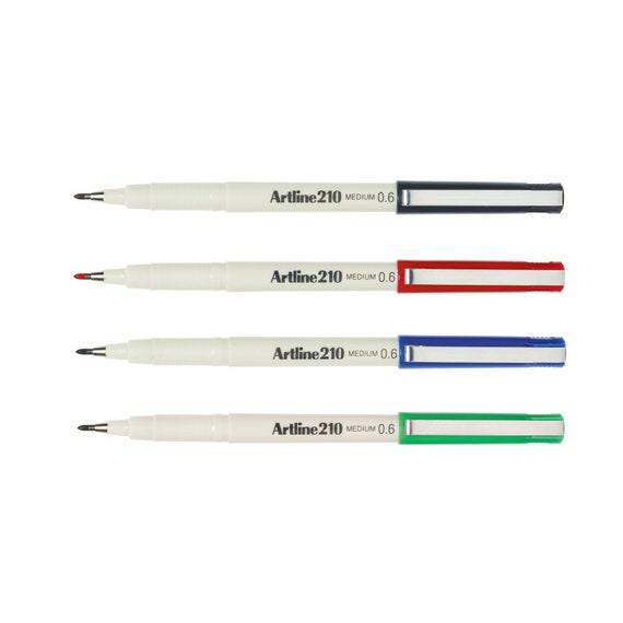 Artline Drawing Pens, Drawing System, Set of 6 Pens (0.1 mm, 0.2 mm, 0.3 mm, 0.4 mm, 0.5 mm, 0.8 mm)