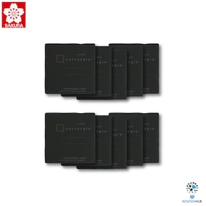 Sakura Zentangle Tile | 20pc Original Square Black