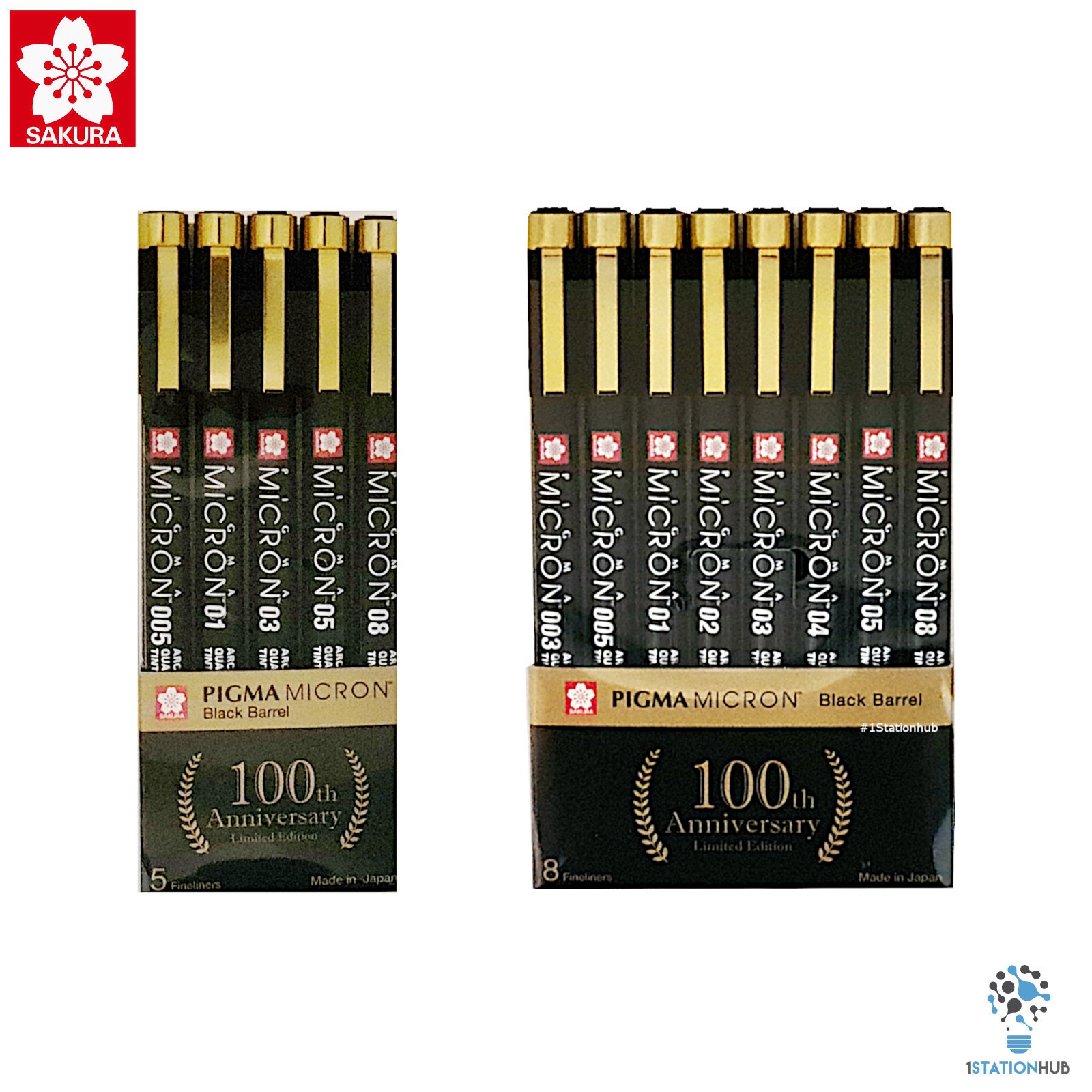 Pigma Sakura Micron - Pigment Fineliners 0.05Mm Black [Pack Of 3]