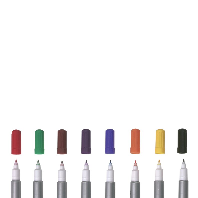 Rotulador Sakura Identi-Pen De Doble Punta: Rojo - Nube De Papel
