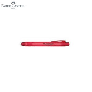 May include: A red Faber-Castell Eraser Pen with a white eraser tip. The pen has the text "Faber-Castell Eraser Pen" printed on the side.