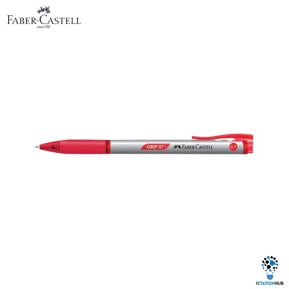 12 Faber Castell Griff X7 Versenkbare Kugelschreiber 07 Mm Schwarz Blau Rot Farbe Schreibschule