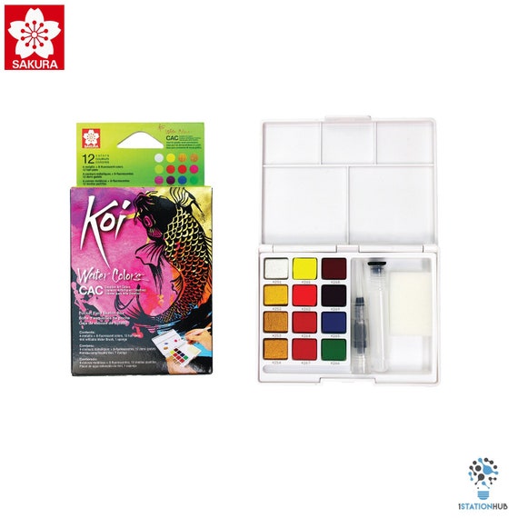 Sakura Koi Watercolor Pocket Field Sketch Box Set, 12-Colors