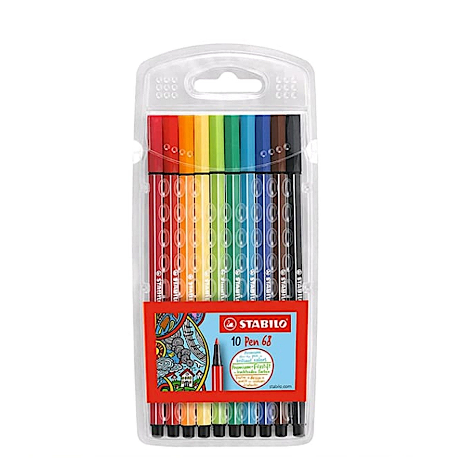 Stabilo Markers - Pen 68 Brush - 20 pcs. - Multicolour