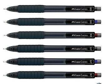Faber Castell Fast Gel Z 0.5mm 0.7mm | Gel Ink Pen | Black Blue Red | Home Office School Stationery