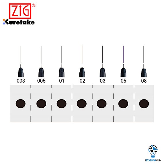 ZIG KURETAKE Cartoonist Mangaka Liner Pen | Black | Drawing