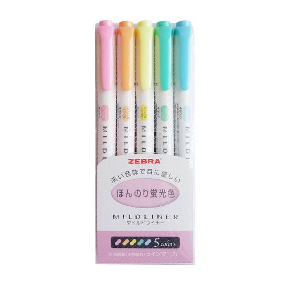 Zebra Mildliner Highlighter Wkt7, Zebra Mildliner Markers