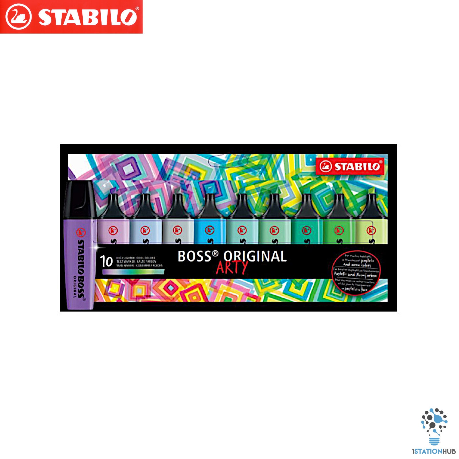 Surligneur Stabilo Boss couleurs assorties - Set de 15