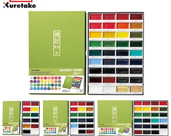 Zig Kuretake Gansai Tambi Watercolour | Arts Craft | Colour Set of 12 18 24 36
