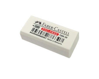 Faber Castell Dust Free Eraser 7086-30 / Gomma Bianca / Confezione da 9 o 12 pezzi