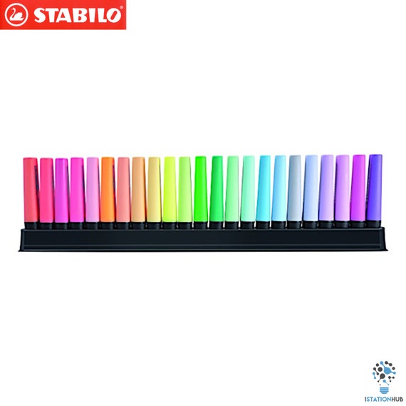 Stock Bureau - STABILO Set de Bureau 15 Surligneurs BOSS Coloris 9 Fluo et  6 Pastel