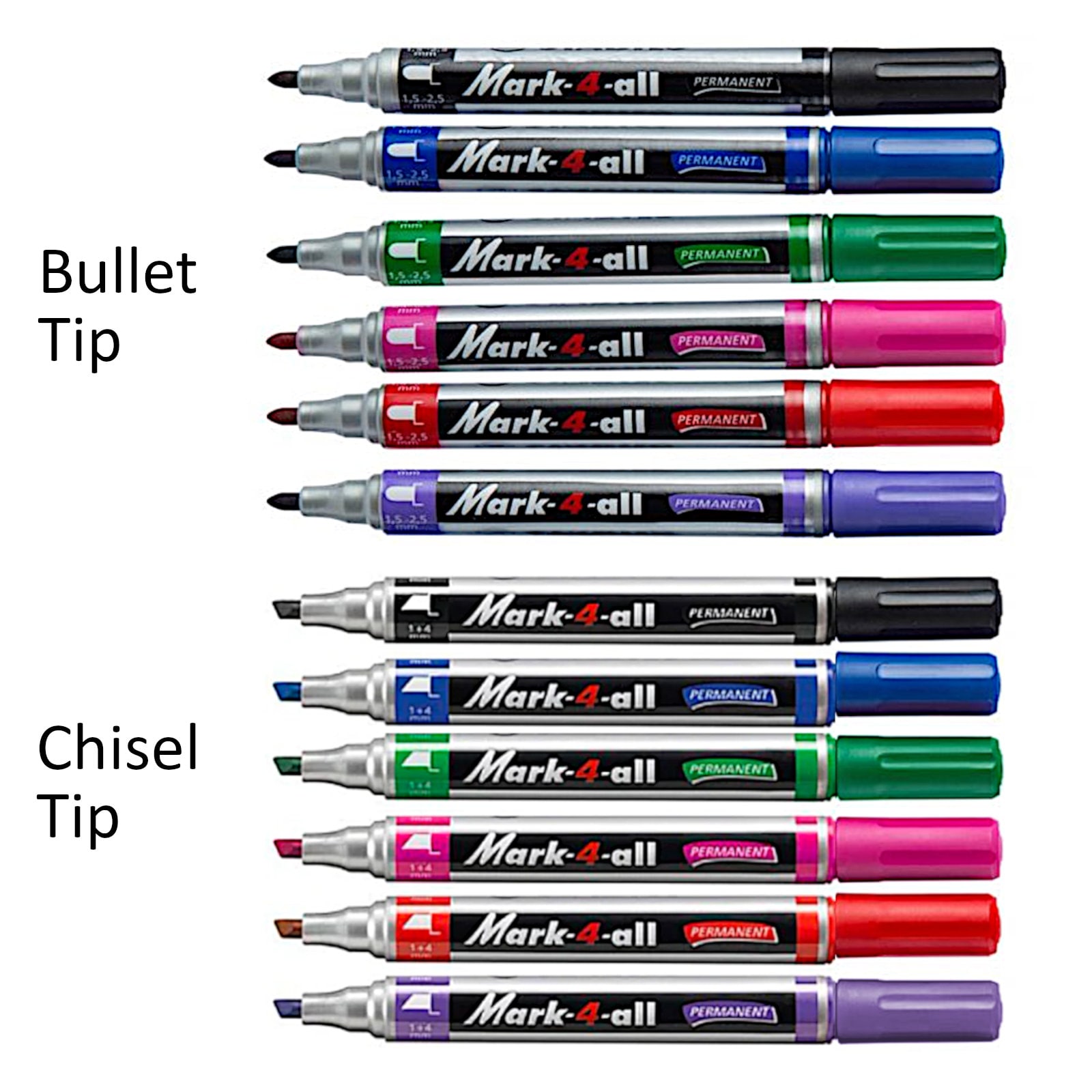 144 Bulk 2 Piece 2-Tip Permanent Markers - at 