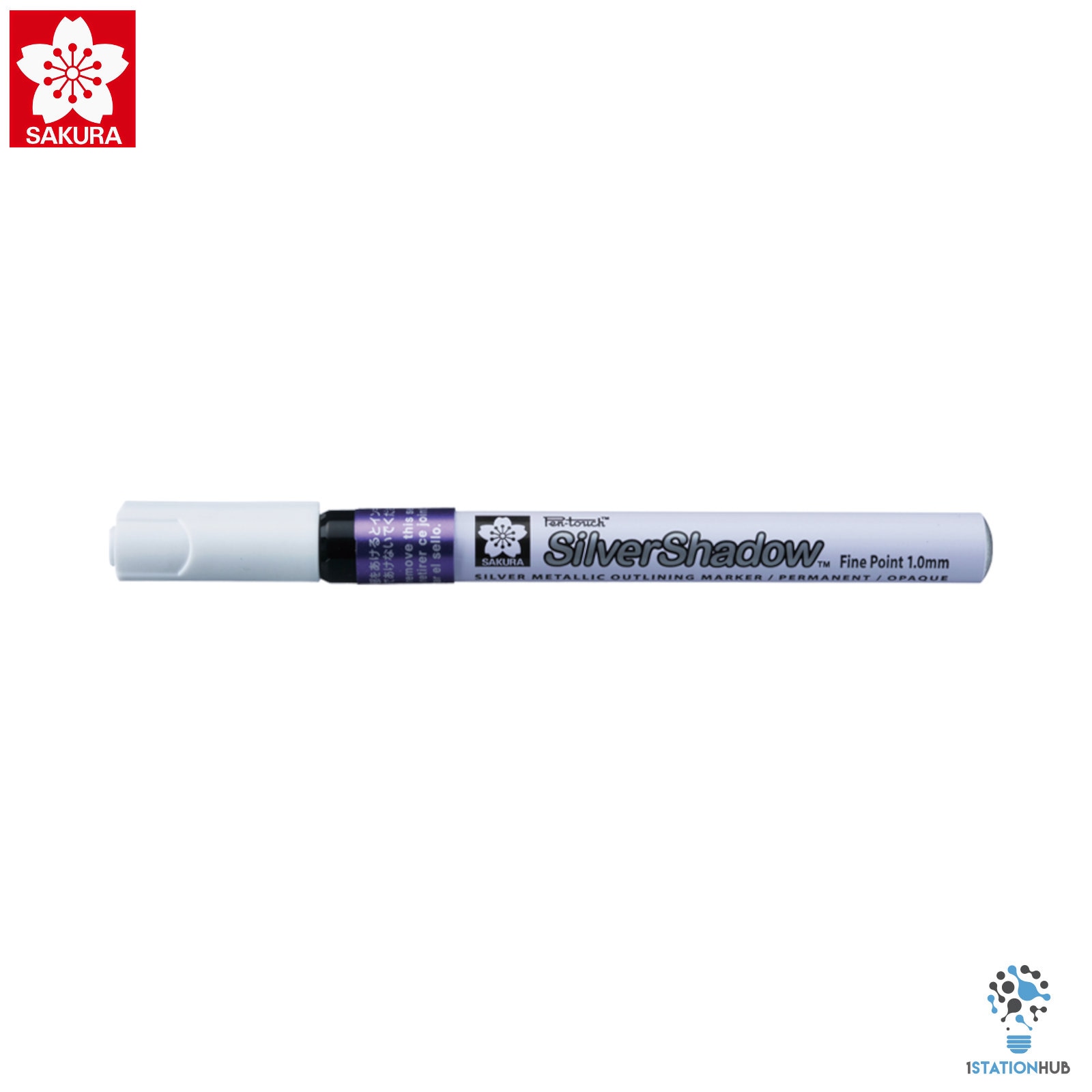 Sakura Pen-touch Medium 2.0mm Permanent Marker Black Silver Red White Pack  of 3/6/12 Pens 