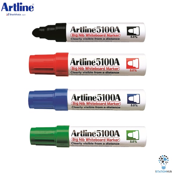 4 Pennarelli Per Lavagna Bianca, Cancellabili A Secco, Con Punta A - Foto 3