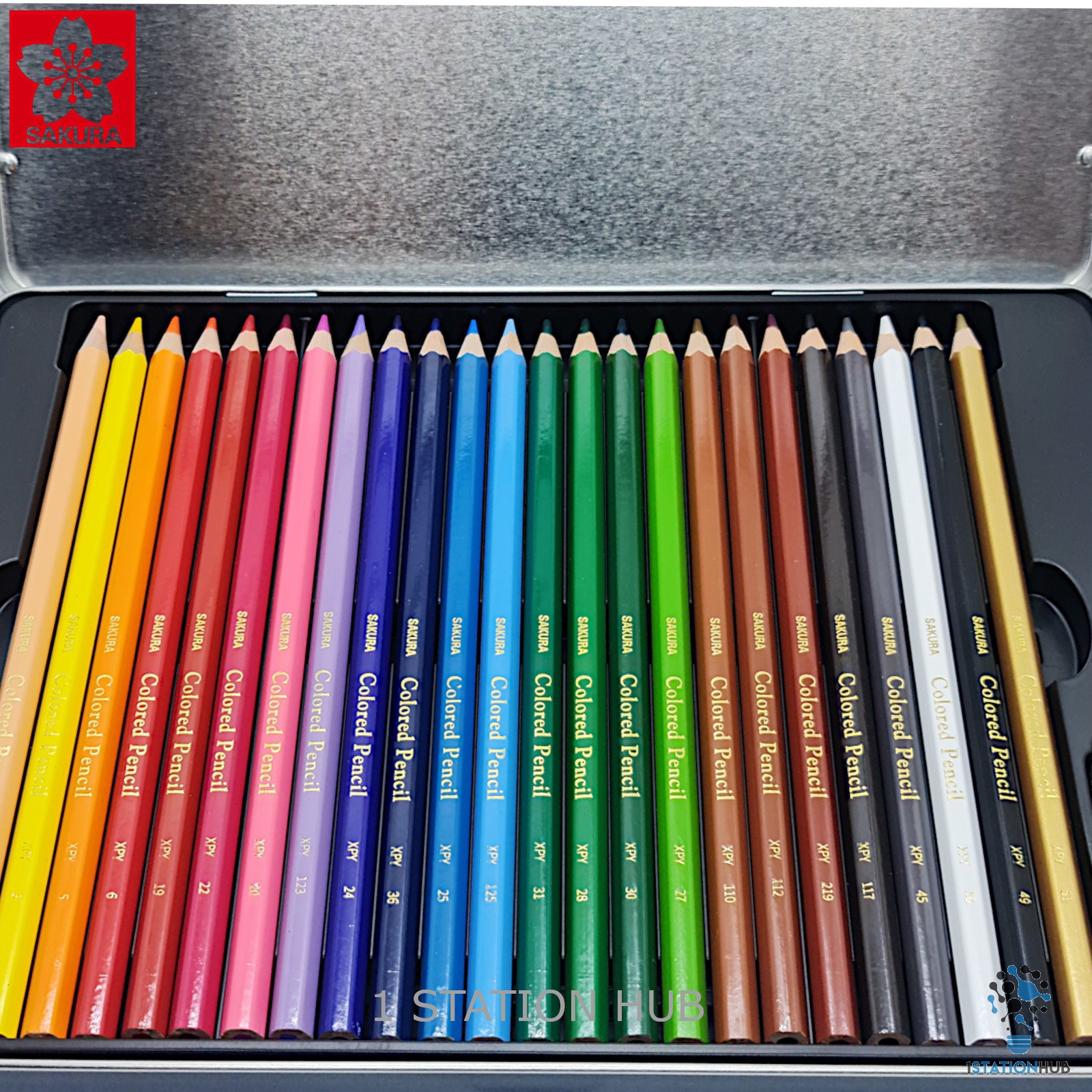 Sakura 24/48/72 Colors Pencil Oily Color Set Artist Drawing Colored Pencils  School Office Supplies - Wooden Colored Pencils - AliExpress
