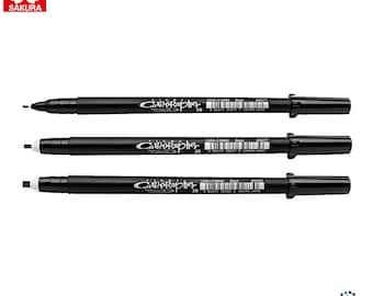 Sakura Pigma Calligrapher Pen | Black Ink | Art Craft Calligraphers Pens