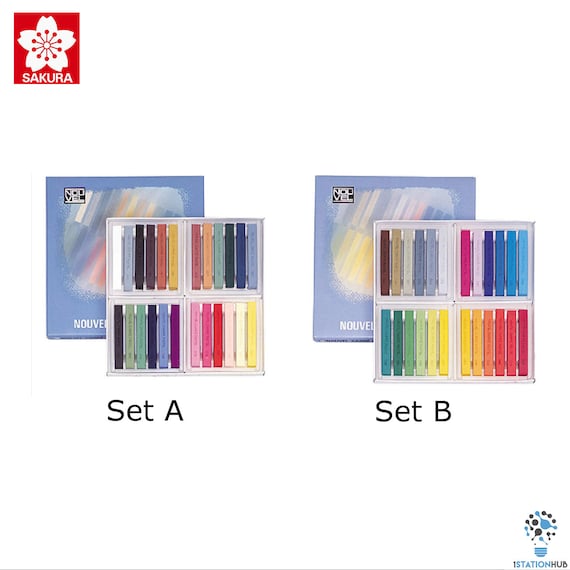 Nouvel Carré Pastel 96 Nouvel Carre pastel 96 color set with wooden box N 420648