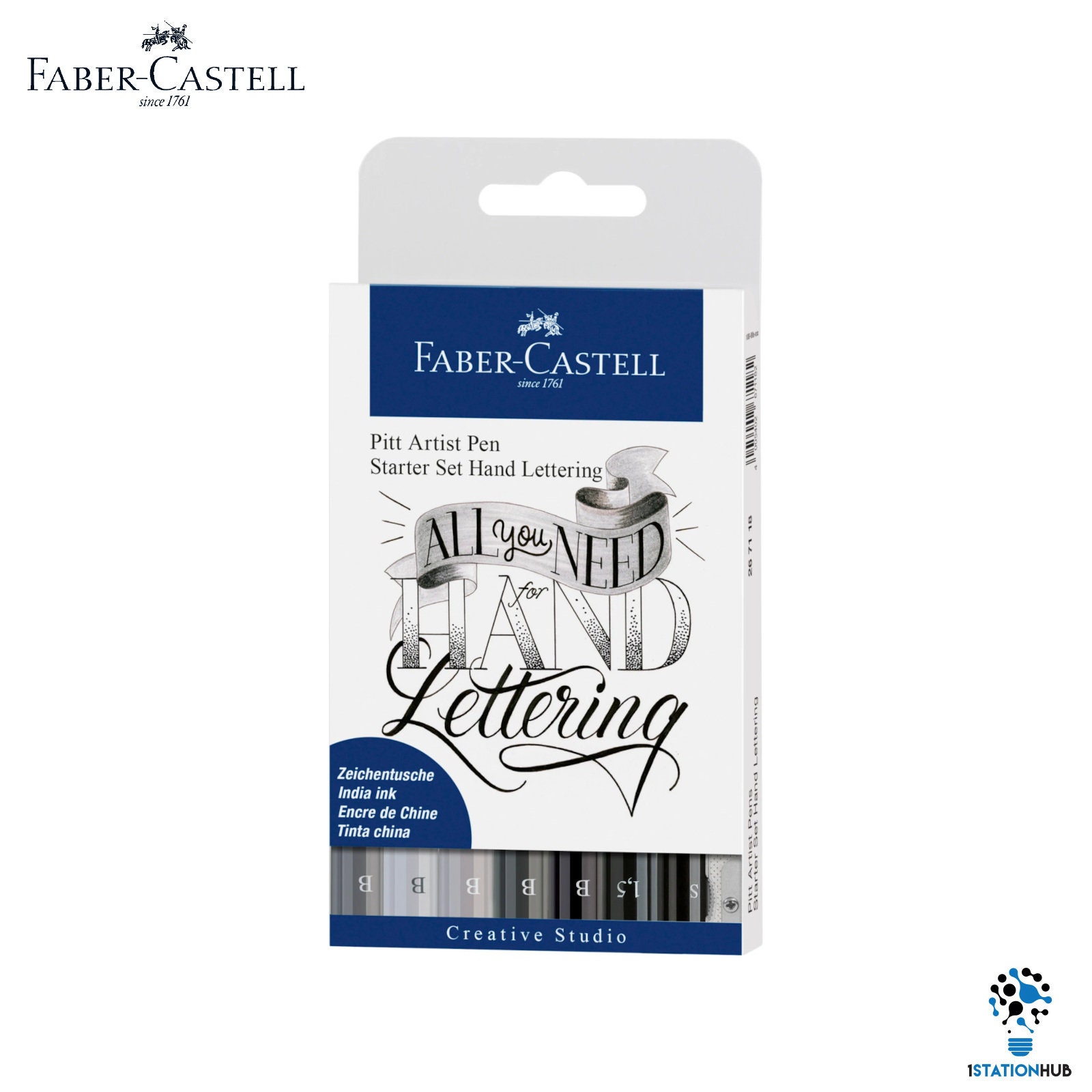 Faber-Castell Faber-Castell Pitt Artist Pen Set - Essential Art, 4 Black  Pens - Brush, Medium, Superfine, Extra Superfine in the Craft Supplies  department at