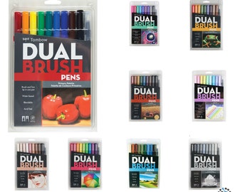 Brand New! Tombow Dual Brush Pens | Arts Craft | Pack of 10 Pens
