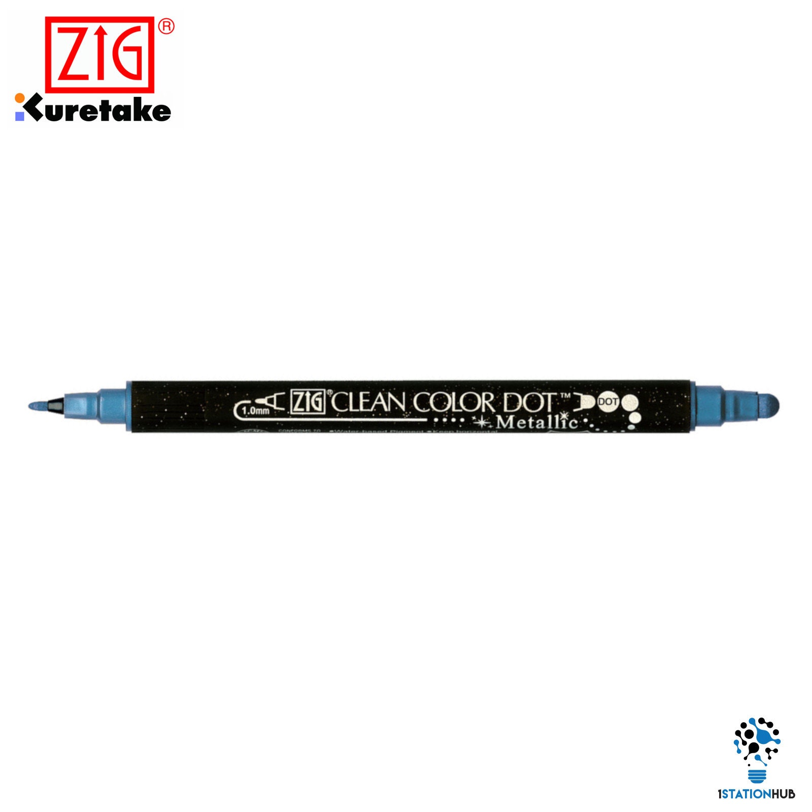  Clean Color ZIG Dot Double-Sided Marker - Platinum 091 : Arts,  Crafts & Sewing
