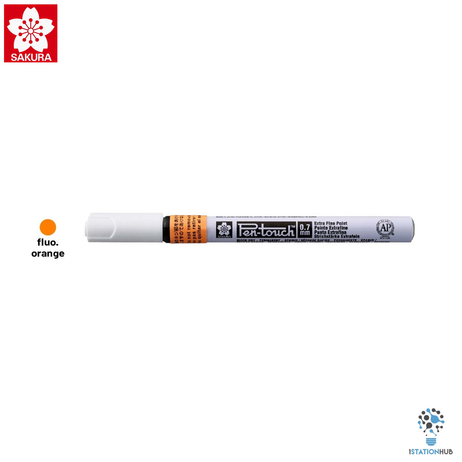 Sakura Pen-touch 1mm Fine Tip Fluorescent Set of 4