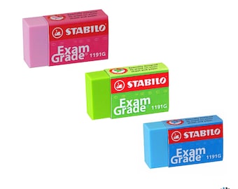 Stabilo Exam Grade 1191G Colourful Eraser | Home Office School Stationery | 12pcs