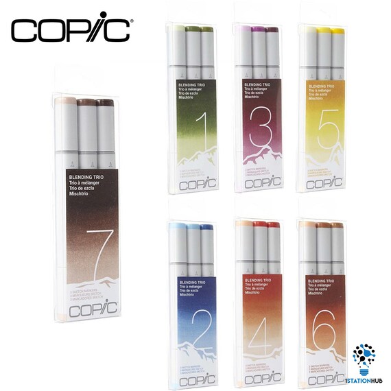 Copic Sketch 3pcs Blending Trio Set Markers Arts Craft Colour Kit