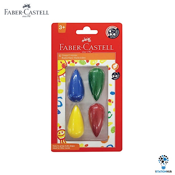 Faber-Castell Grip Erasable Crayon Set - Pack of 24 (Assorted)