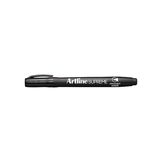 eindpunt in tegenstelling tot Adolescent 12 Artline Supreme Black Colour Permanent Marker Pen 1.0mm - Etsy