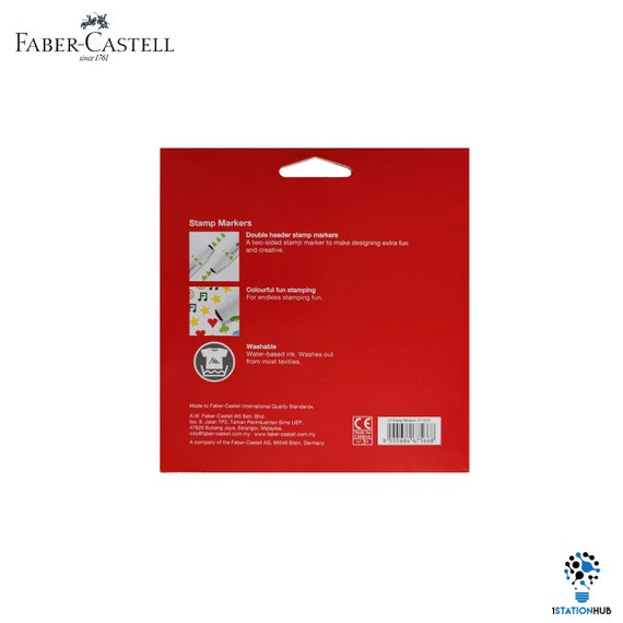 Faber Castell Stamp Markers Double Sided Colour Pen Children