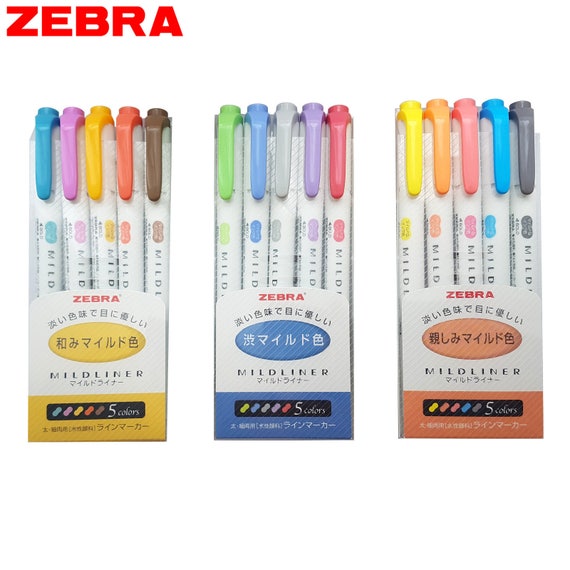  Zebra Mildliner Highlighter Pen Set, 20 Pastel Color