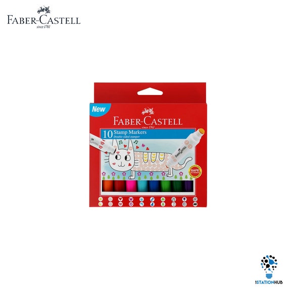 Faber Castell Stamp Markers Double Sided Colour Pen Children