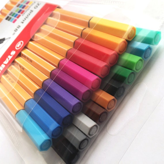 Ontdek Symptomen risico Stabilo Point 88 Fineliner 0.4mm Wallet 20 Pens Art Colour - Etsy