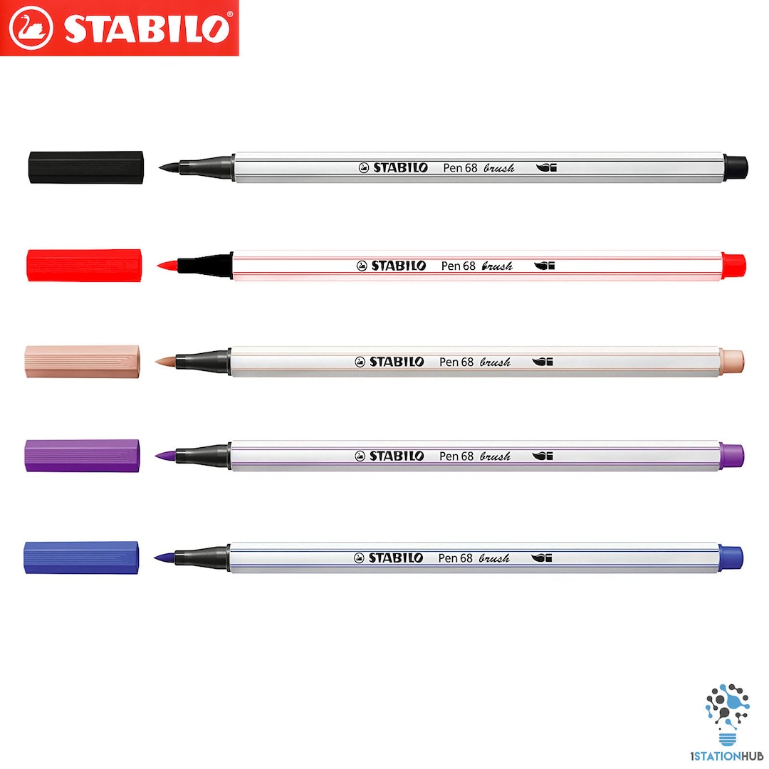 STABILO Pen 68 Premium Felt Tip Fineliner Pens – Fibre Tip – 1.0mm – 46  Colours