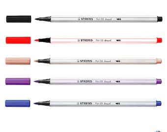 10pcs Stabilo Pen 68 Brush Pens | Arts Craft Artist Hobby Arts Craft Stationery