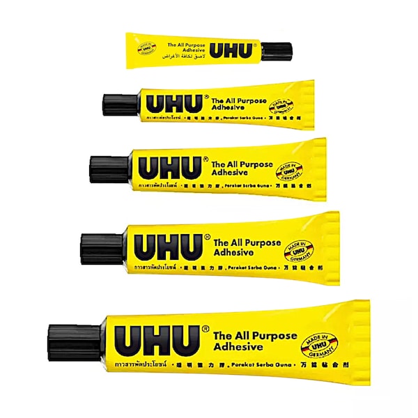 UHU All Purpose Adhesive Glue | Multi-Purpose Use | Clear | 7ml 20ml 35ml 60ml 125ml
