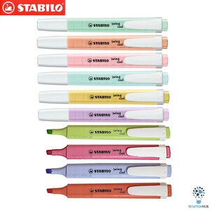Stabilo Schwan スイング クール ポケット 蛍光ペン | パステルカラー | 10 色または 14 色セット