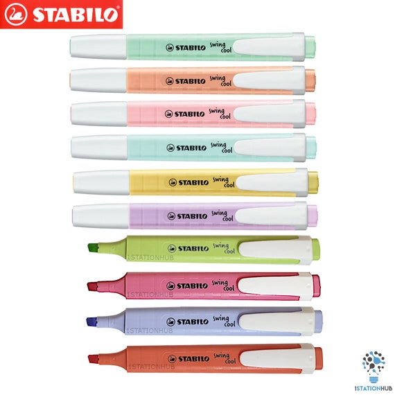 STABILO Swing Cool Highlighters Pastel Colors Text Markers 1mm/4mm