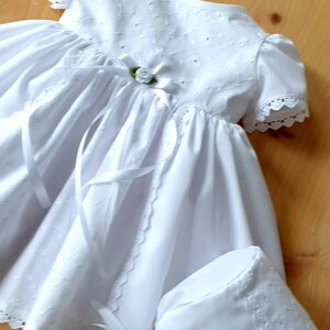 Sommer Taufkleid Für Baby Mädchen | Ärmelloses Baumwollkleid | Festkleid Für Taufe & Hochzeit