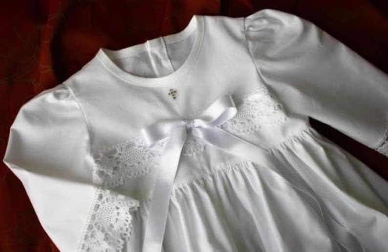 Taufkleid BabyJungeMädchen SWAROVSKI, Baumwolle, Gr. 56, 62, 68, 74, 80, 86 Bild 10