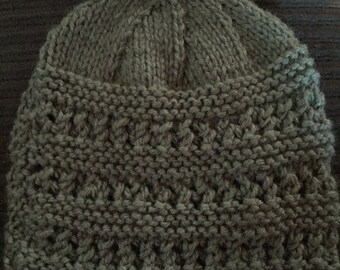 Dark Celery Jasmine Baby Beanie 0-3 months