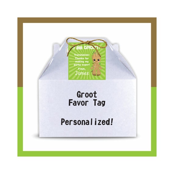 Guardians of the Galaxy Personalized Popcorn Box or Favor box Printable