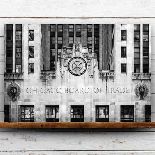 Chicago Board of Trade Entry Classic Art Deco Chicago Etsy