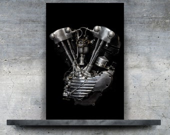 1942 Harley Knucklehead - Vintage Harley Motorcycle Wall Art/Harley Wall Decor/Harley Photo/Motorcycle Decor/Man Cave Decor/Boys Room Decor