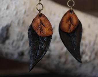 Fall leaf earrings