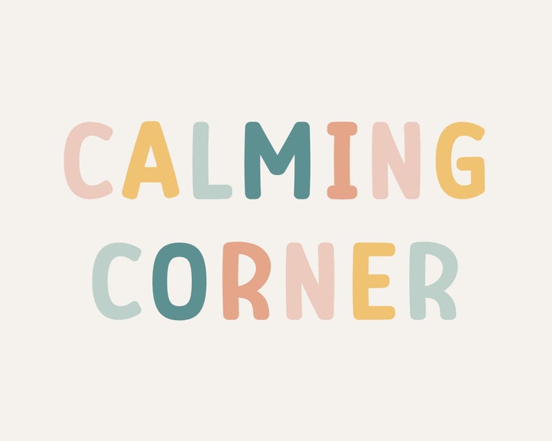 Calming Corner Poster | Classroom Sign | Wall Art | Classroom Decor ...