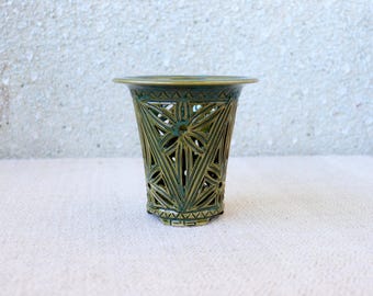 OOAK  stoneware pot. Firing at 1250 degrees Celsius Neofinetia pot  Orchid pot for Orchid planter for Flower pot Ceramic plant pot