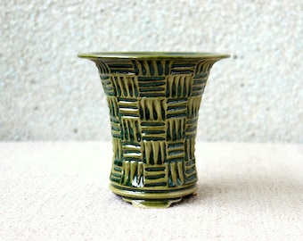 OOAK  stoneware pot. Firing at 1250 degrees Celsius Neofinetia pot  Orchid pot for Orchid planter for Flower pot Ceramic plant pot