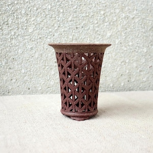 OOAK Furan orchid pot Fu ran pot Neofinetia pot Fukiran Furan pot Dendrobium pot Gift for mom Orchid pots Orchid cachepot