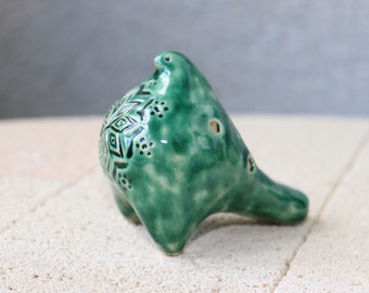 toy  ocarina ceramic whistle gift for children bird folk toy